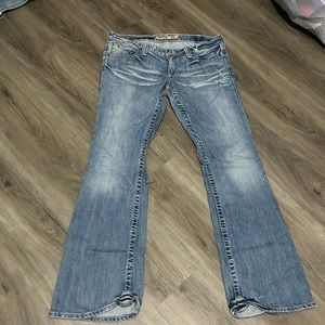 Lose rise flared jeans
